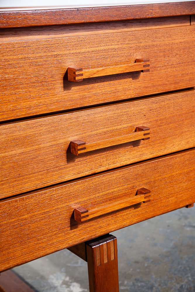 Mid Century Danish Modern Desk Teak Wood Executive Kai Kristiansen Mcm Denmark - Image 10