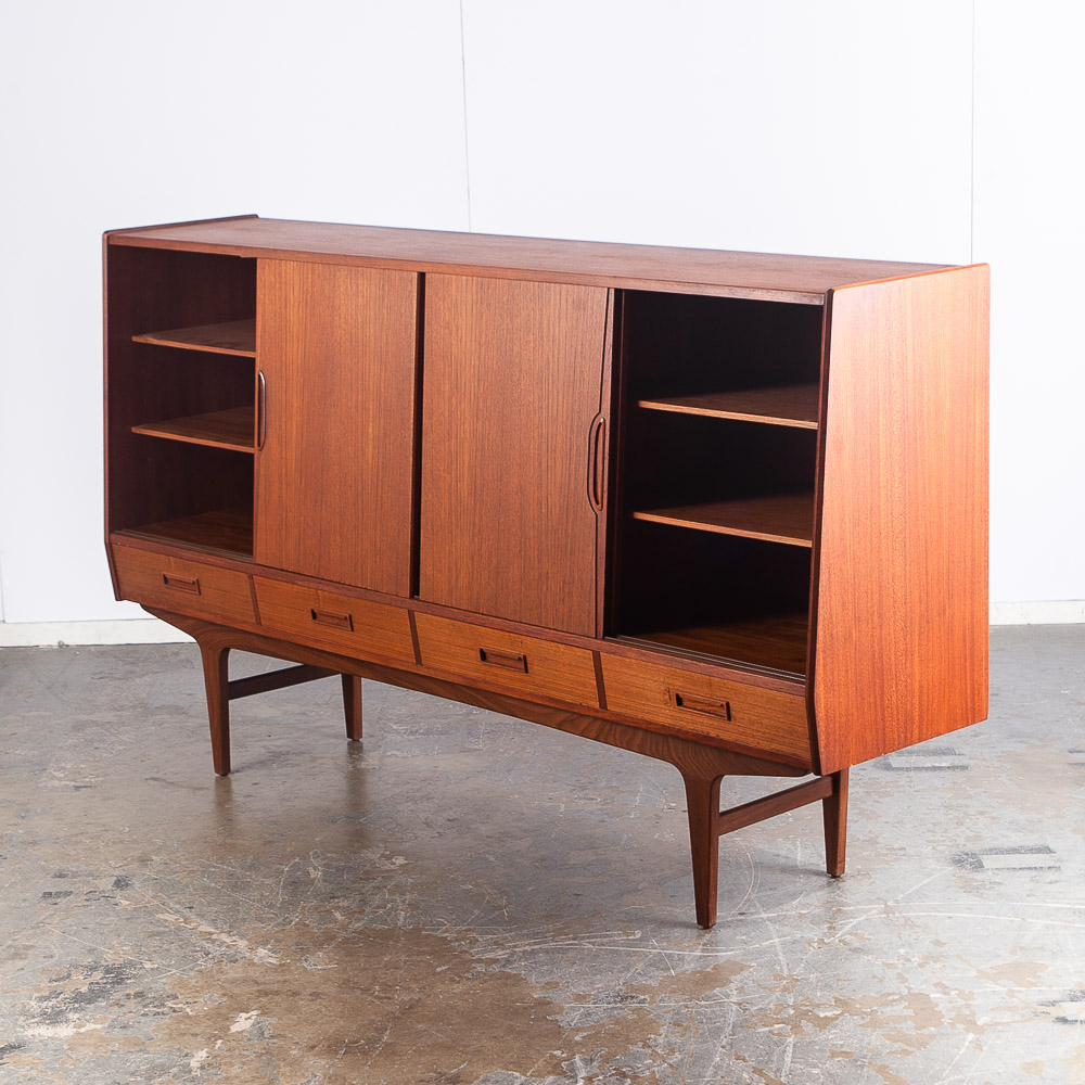 Mid Century Danish Modern Credenza Westergaards Silkeborg Sideboard Large Cabinet - Image 4