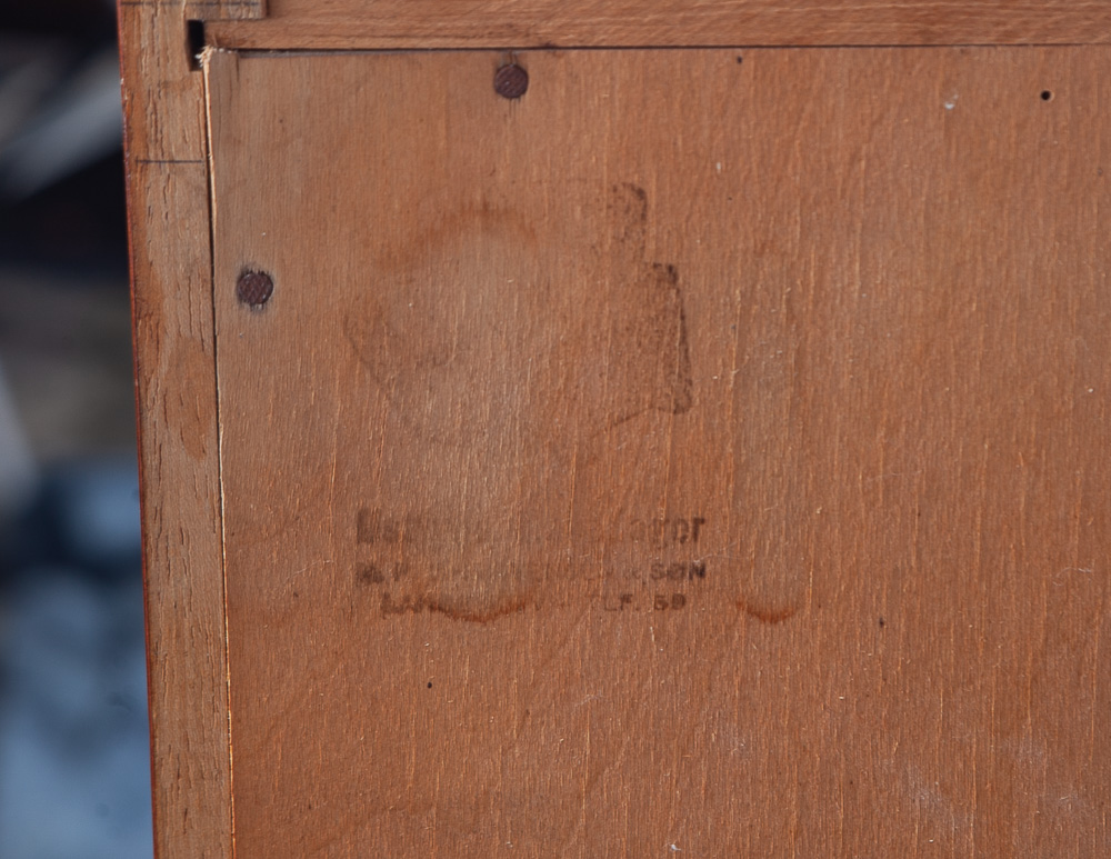 Mid Century Danish Modern Hutch Cabinet Teak Credenza Display Storage Denmark VG - Image 7