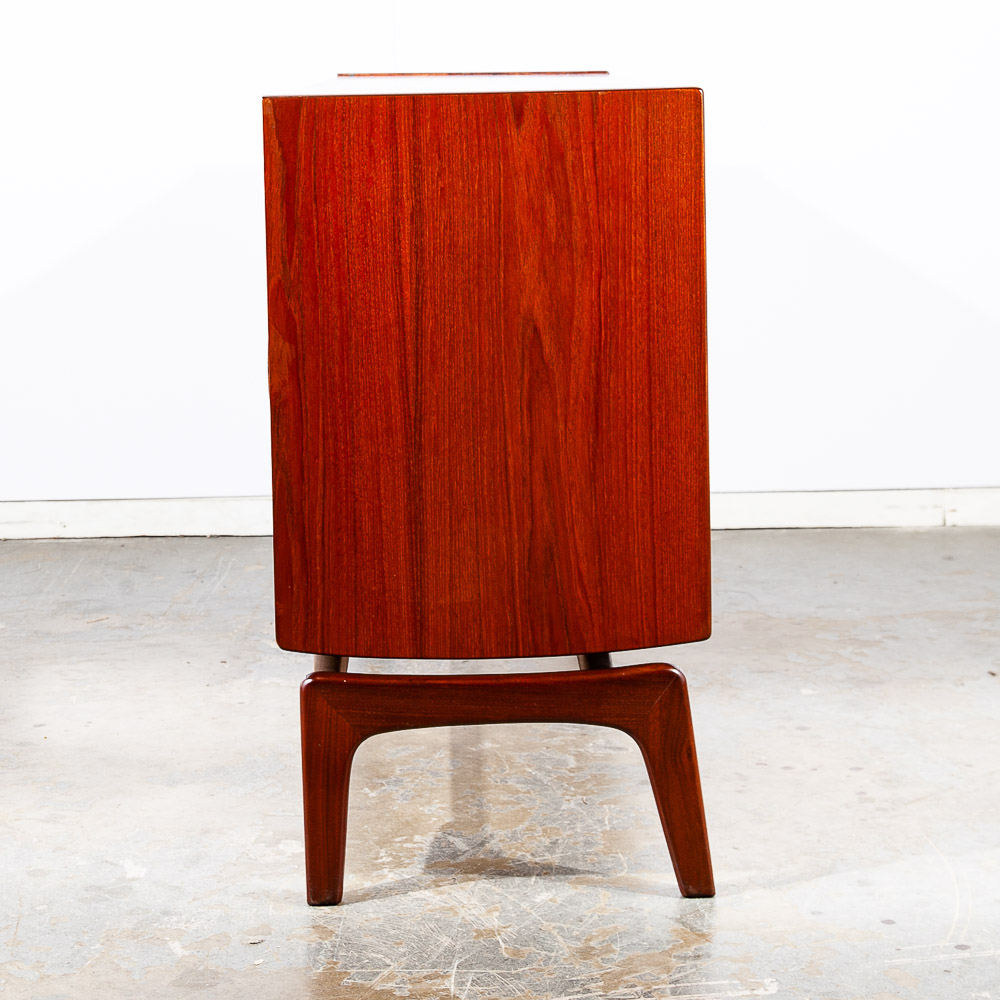 Mid Century Danish Modern Credenza Sideboard Teak Floating Iversen Olsen Drawers - Image 3