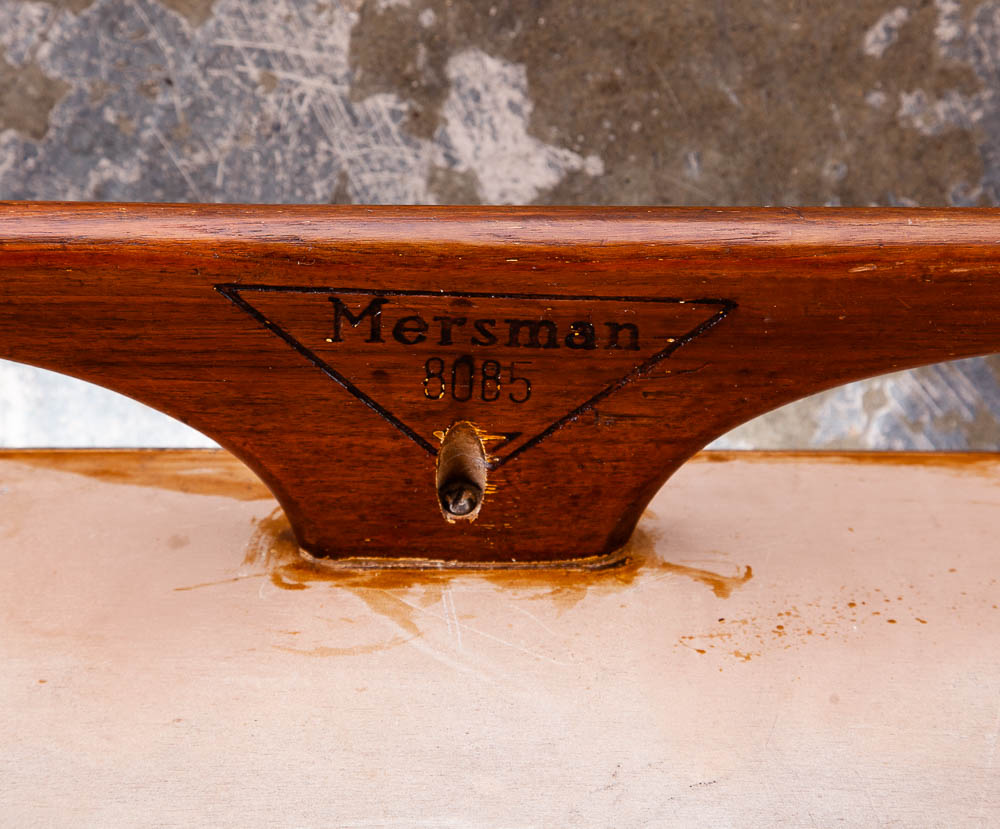 Mid Century Modern Coffee Table Surfboard Solid Walnut Merman Vintage Danish Mcm - Image 6