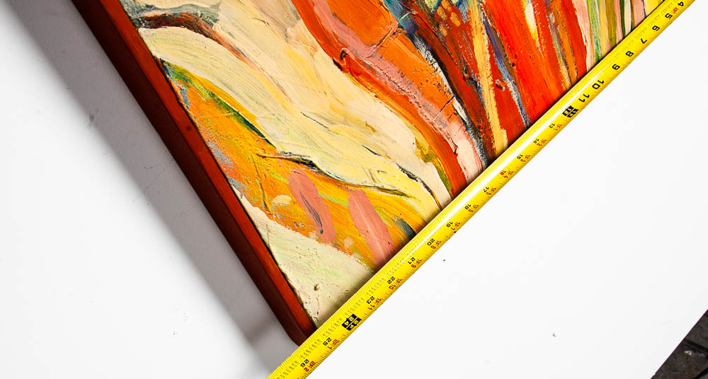 Mid Century Modern Painting Original Art Abstract Flowers Floral Mcm Colorful NM - Image 10