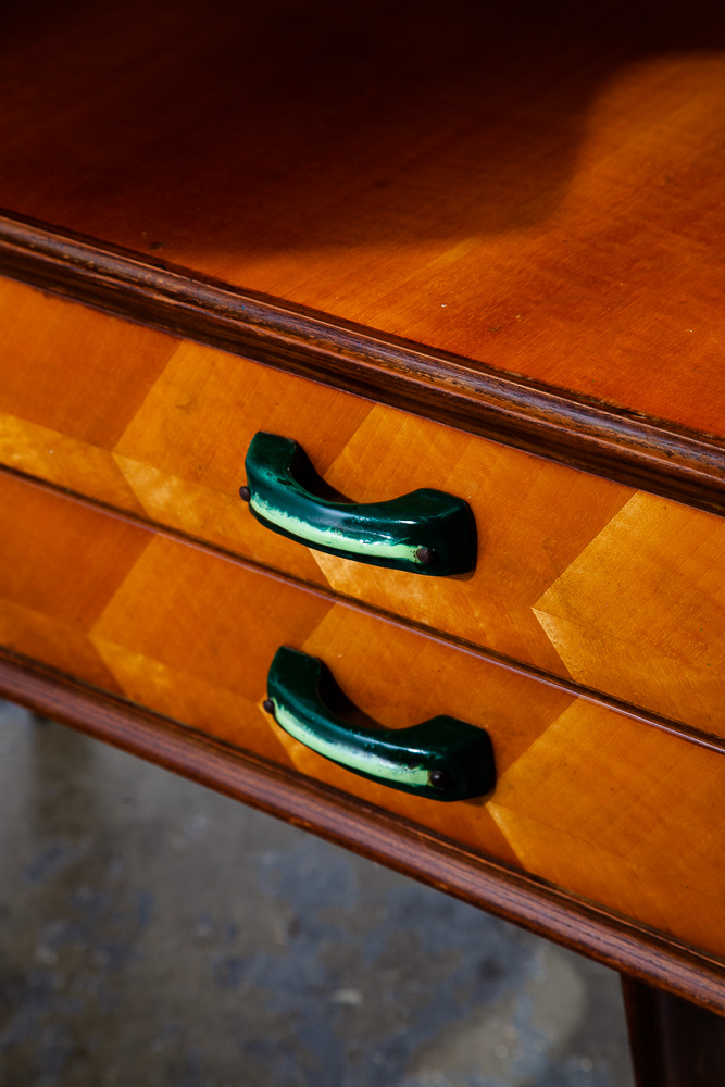 Mid Century Modern Hutch China Cabinet Compact Italian Danish Ico Parisi Vintage - Image 8