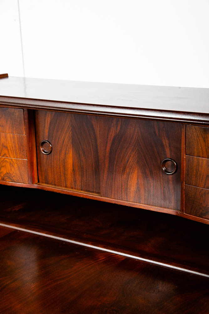Mid Century Danish Modern Secretary Desk Teak E Jorgensen Drawers Office Vintage - Image 8