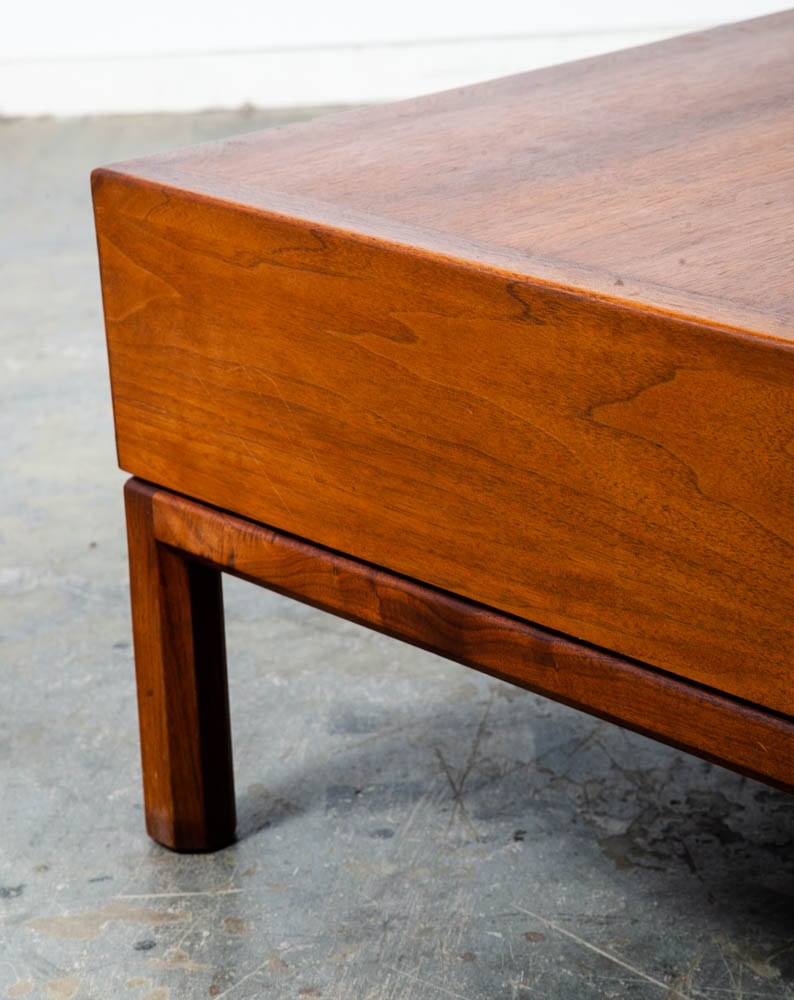 Mid Century Modern Coffee Table Lane First Edition Storage Drawer Danish Wide NM - Image 10