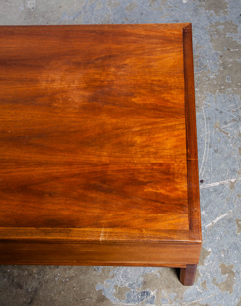 Mid Century Modern Coffee Table Lane First Edition Storage Drawer Danish Wide NM - Image 9