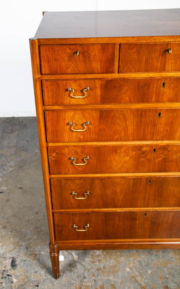 Mid Century Danish Modern Dresser Highboy Teak Wood Denmark 8 Drawer Custom Mcm - Image 10
