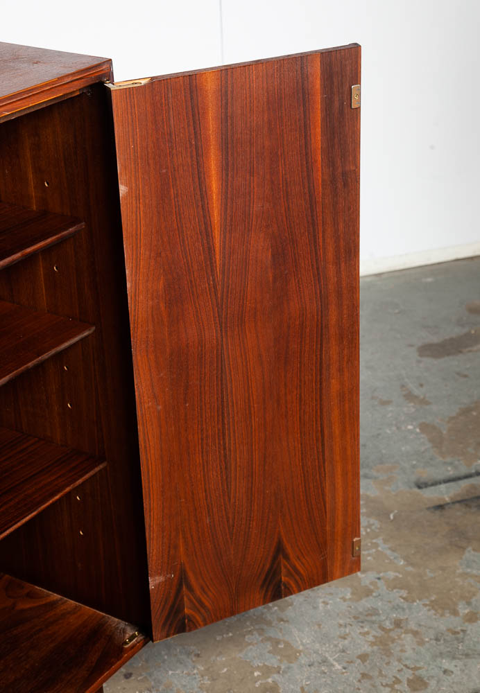 Mid Century Modern Dresser Gentleman's Chest Founders Walnut 6 Drawers Vintage M - Image 12