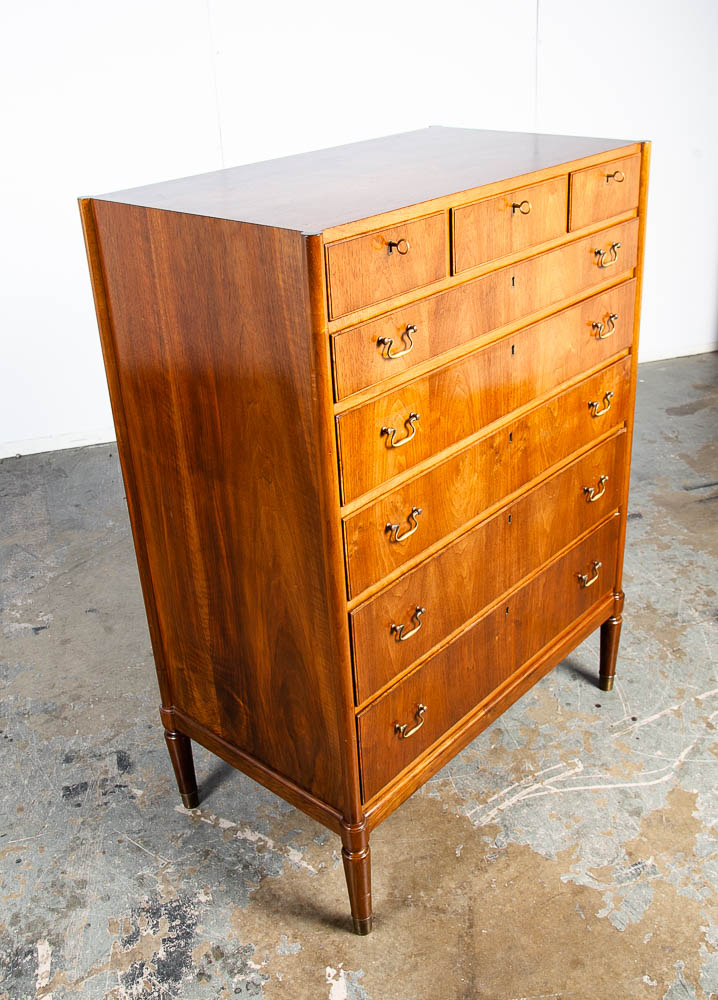 Mid Century Danish Modern Dresser Highboy Teak Wood Denmark 8 Drawer Custom Mcm - Image 7
