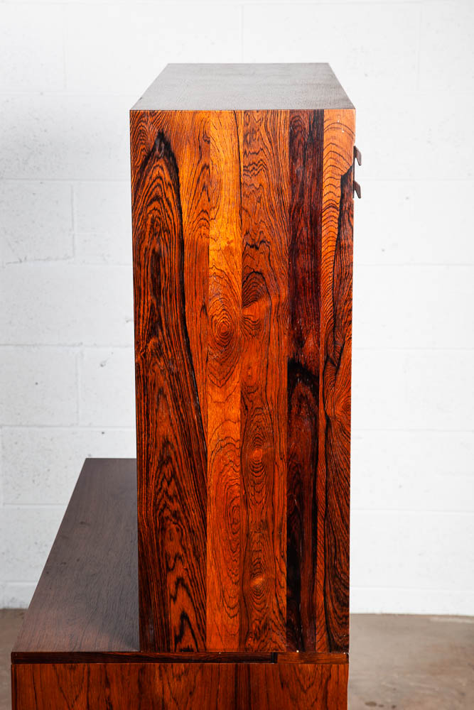Mid Century Danish Display Cabinet Kai Kristiansen FM Brazilian Rosewood Doors Vintage - Image 8