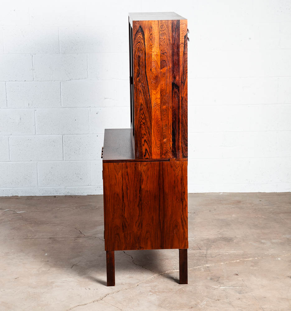 Mid Century Danish Display Cabinet Kai Kristiansen FM Brazilian Rosewood Doors Vintage - Image 5
