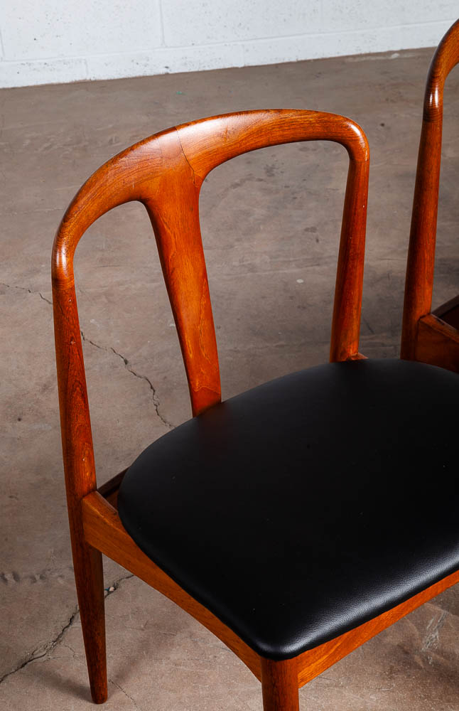 Mid Century Danish Modern Dining Chair Side Johannes Andersen Juliane Teak Mcm M - Image 3