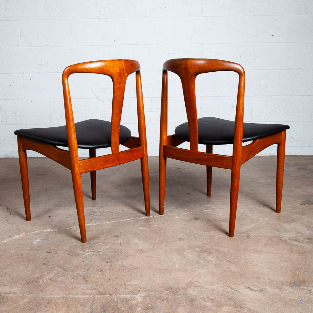 Mid Century Danish Modern Dining Chair Side Johannes Andersen Juliane Teak Mcm M - Image 11