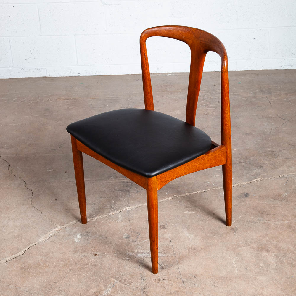 Mid Century Danish Modern Dining Chair Side Johannes Andersen Juliane Teak Mcm M