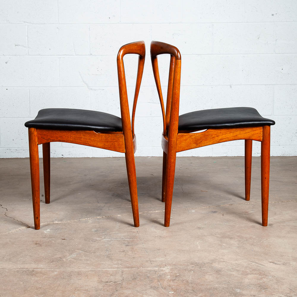 Mid Century Danish Modern Dining Chair Side Johannes Andersen Juliane Teak Mcm M - Image 10