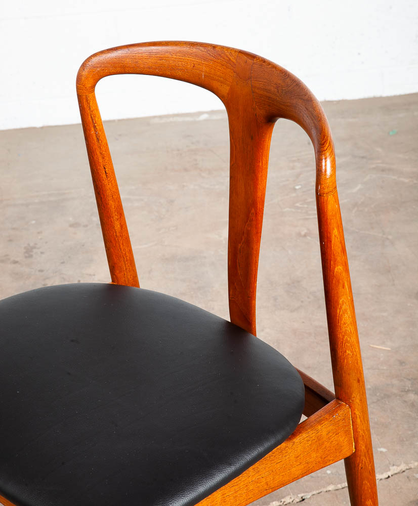 Mid Century Danish Modern Dining Chair Side Johannes Andersen Juliane Teak Mcm M - Image 4