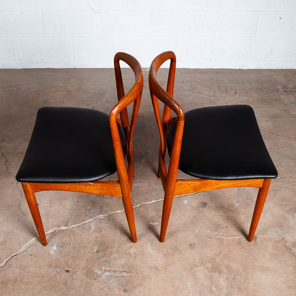 Mid Century Danish Modern Dining Chair Side Johannes Andersen Juliane Teak Mcm M - Image 12