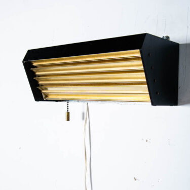 Mid Century Modern Lamp Wall Lamp Lightolier Gold Adjustable Metal Pull Switch