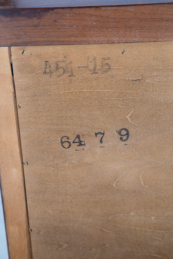 Mid Century Modern Dresser Highboy 4 Drawer Stanley Walnut Broyhill High Danish - Image 6