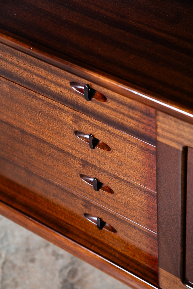 Mid Century Danish Modern Credenza Sideboard Mahogany H.W. Klein Bramin Denmark - Image 9