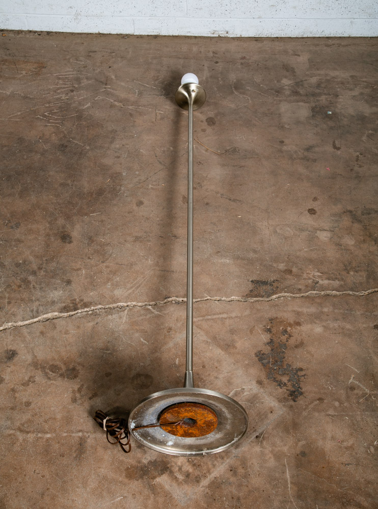 Mid Century Modern Floor Lamp Laurel Orb Round Lighting MCM Brass Silver Vintage - Image 5