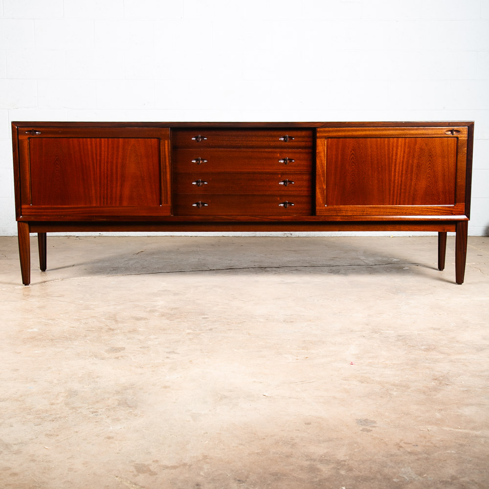 Mid Century Danish Modern Credenza Sideboard Mahogany H.W. Klein Bramin Denmark - Image 2