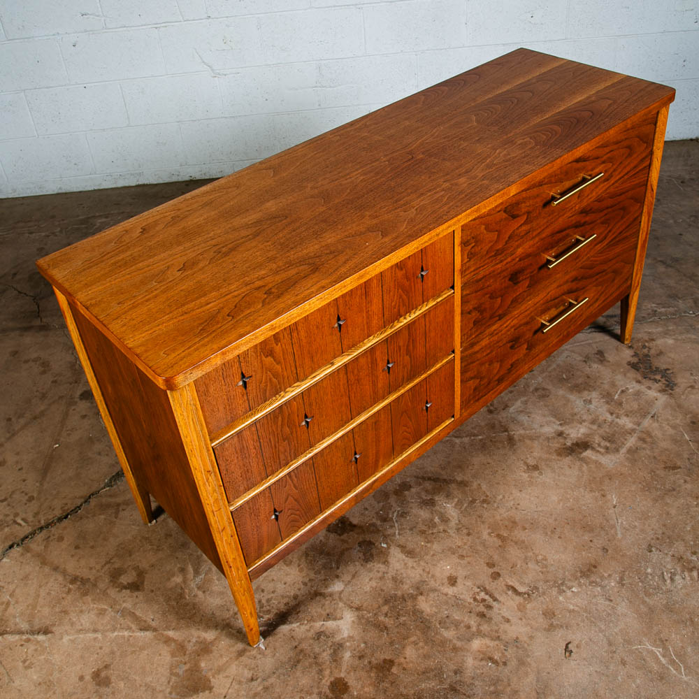 Mid Century Modern Dresser Credenza Broyhill Saga 6 Drawer Star Brazilia Danish - Image 4