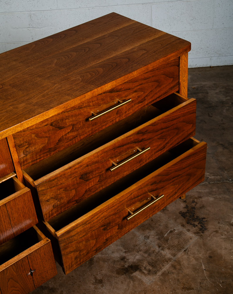 Mid Century Modern Dresser Credenza Broyhill Saga 6 Drawer Star Brazilia Danish - Image 11