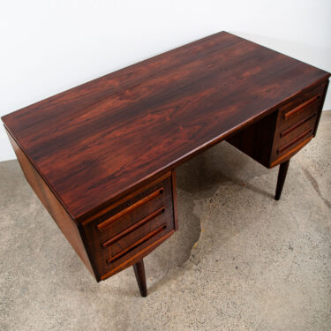 Mid Century Danish Modern Desk Office Executive Rosewood J Svenstrup Bar Denmark