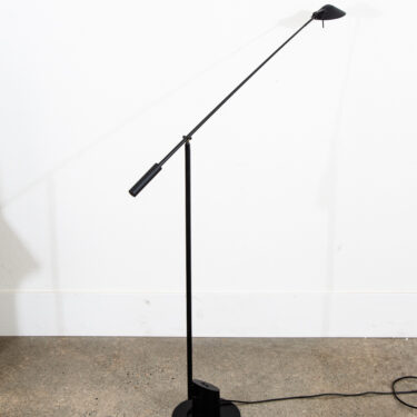Mid Century Modern Floor Lamp Robert Sonneman Kovacs Feather Light Black Post