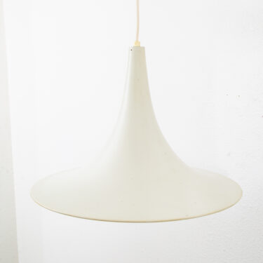 Mid Century Danish Modern Pendant Lamp Light Fog Morup White Hanging Denmark VG
