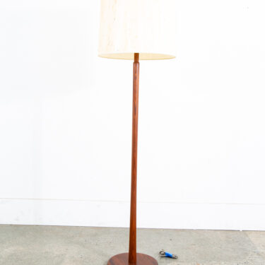 Mid Century Modern Floor Lamp Gordon Martz Marshall Studios Walnut Table Wood