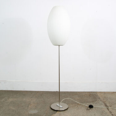 Mid Century Modern Floor Lamp George Nelson Cigar Bubble Vintage Modernica Lotus