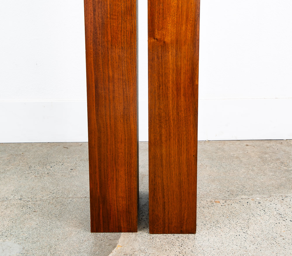Mid Century Modern Speakers Tall Thin Walnut Wood Oiled Mcm Vintage Custom White - Image 3