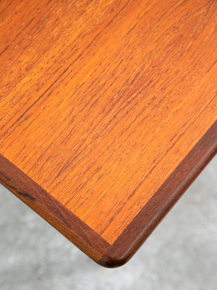 Mid Century Danish Modern Desk Executive Teak Finnish 6 Drawer Bookshelf Cabinet - Image 7