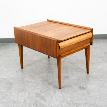 Mid Century Modern Nighstand End Side Table Lane First Edition Walnut Drawer Mcm