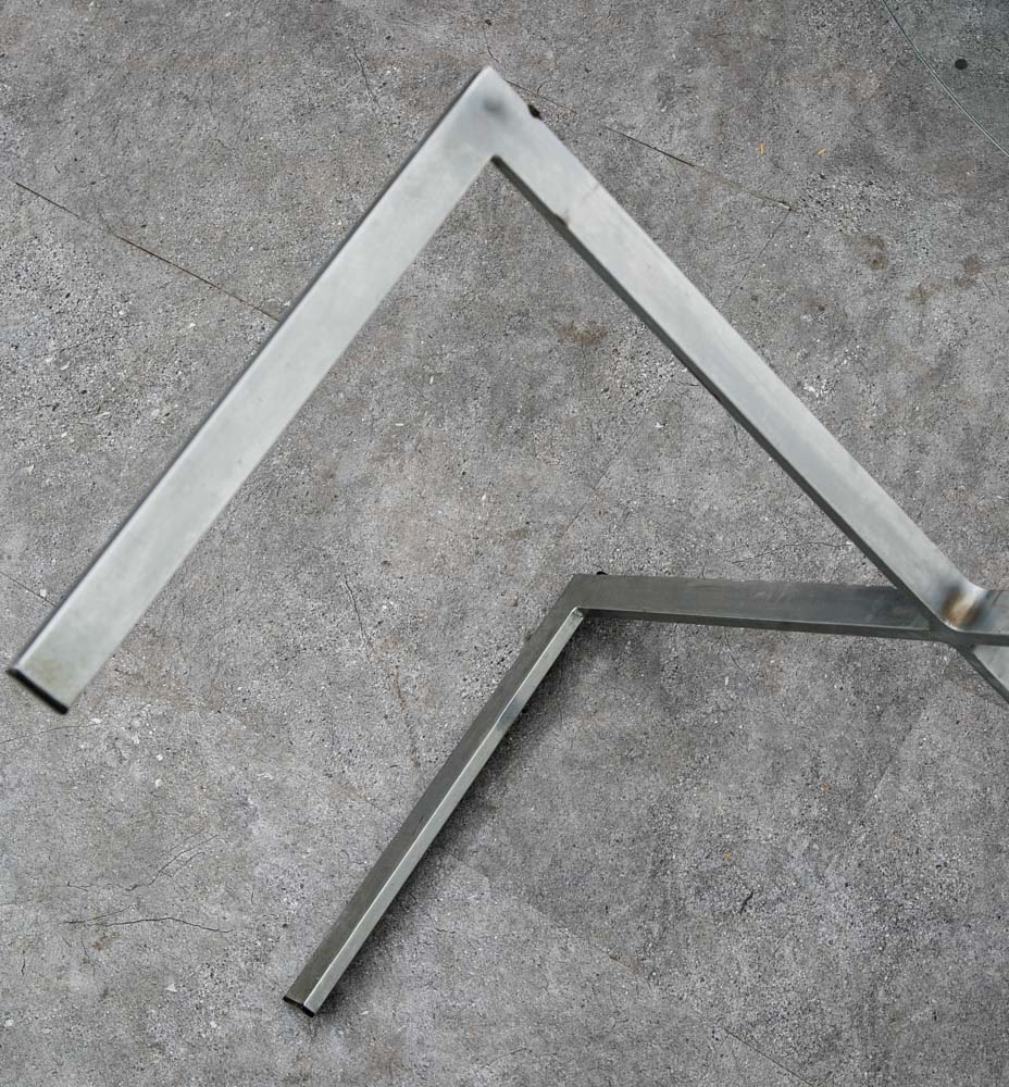 Mid Century Modern Coffee Table Metal Round Glass Vintage Circular X Base Silver - Image 10