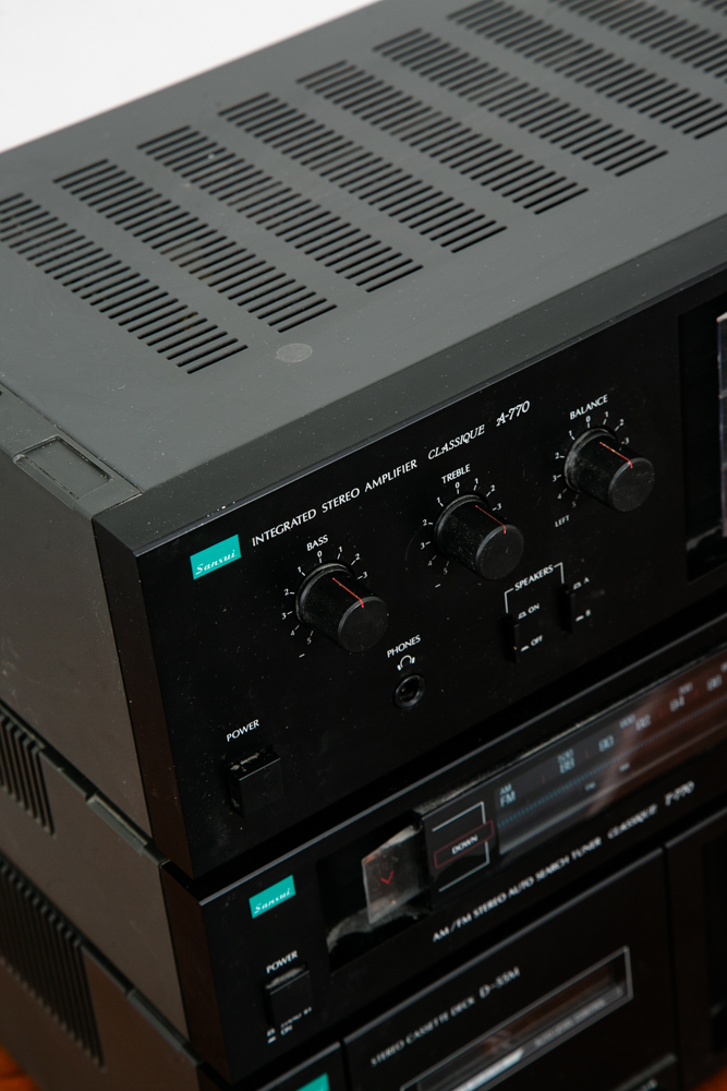 Vintage Sansui Set A-770 Integrated Amplifier, Tuner, Casette Black 3 Pc 770 - Image 12