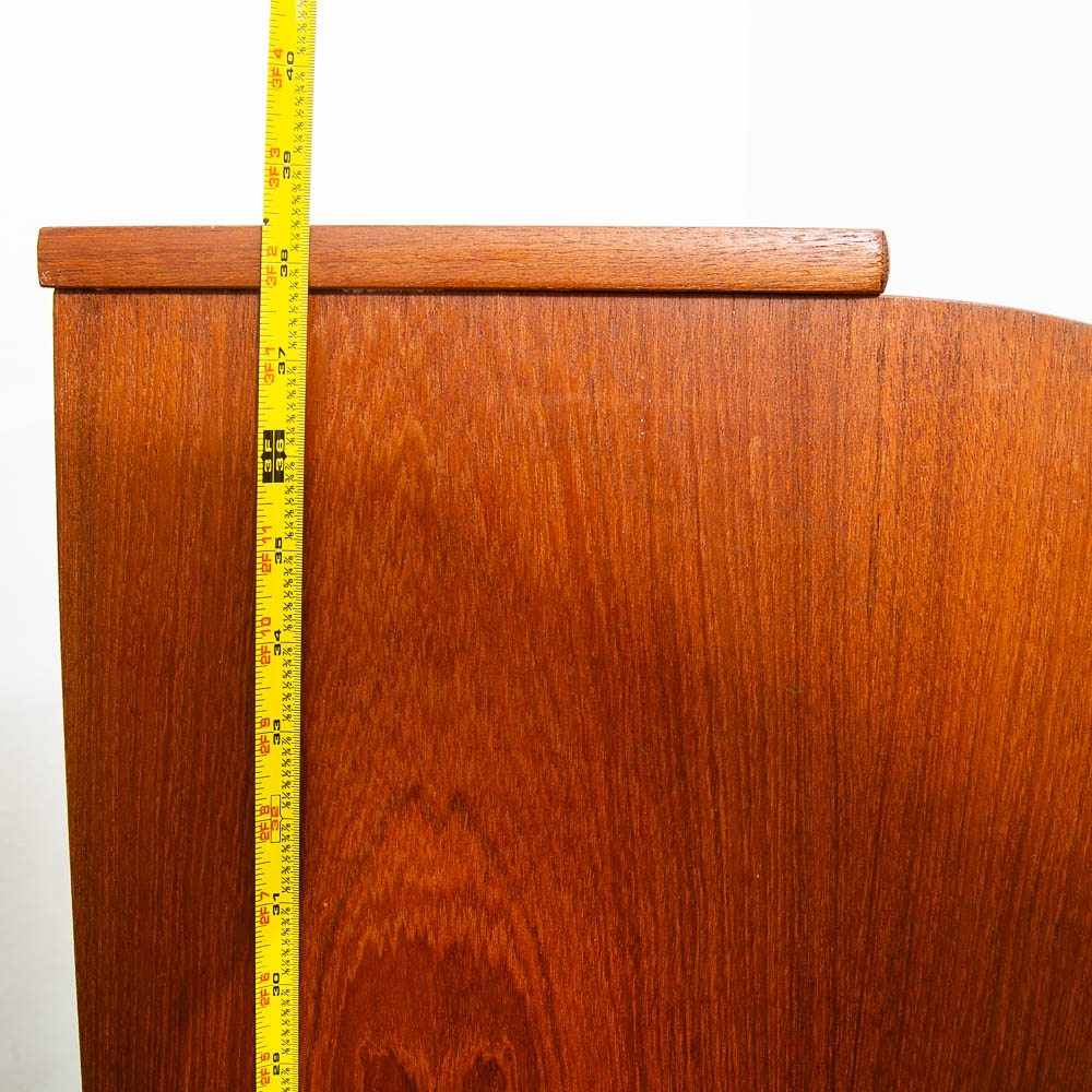 Mid Century Danish Modern Desk Rolltop Secretary Teak Wood Denmark Vintage Legs - Image 9