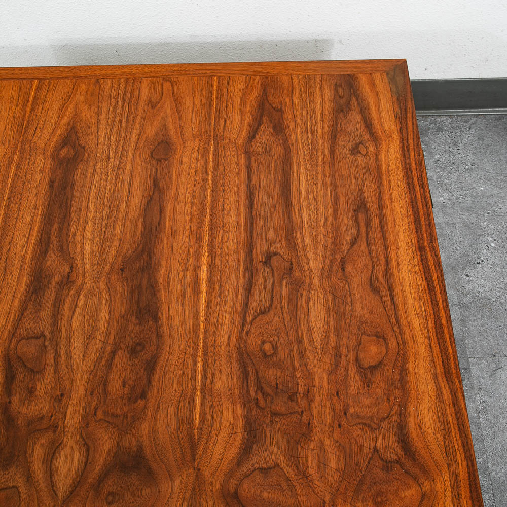 Mid Century Modern Coffee table Lane One Drawer Storage Walnut Door Restored - Image 6