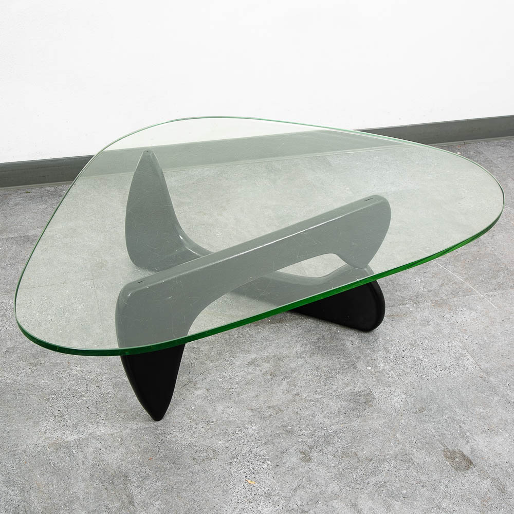 Mid Century Modern Coffee Table Isamu Noguchi Herman Miller Black 50 Inch MCM - Image 3