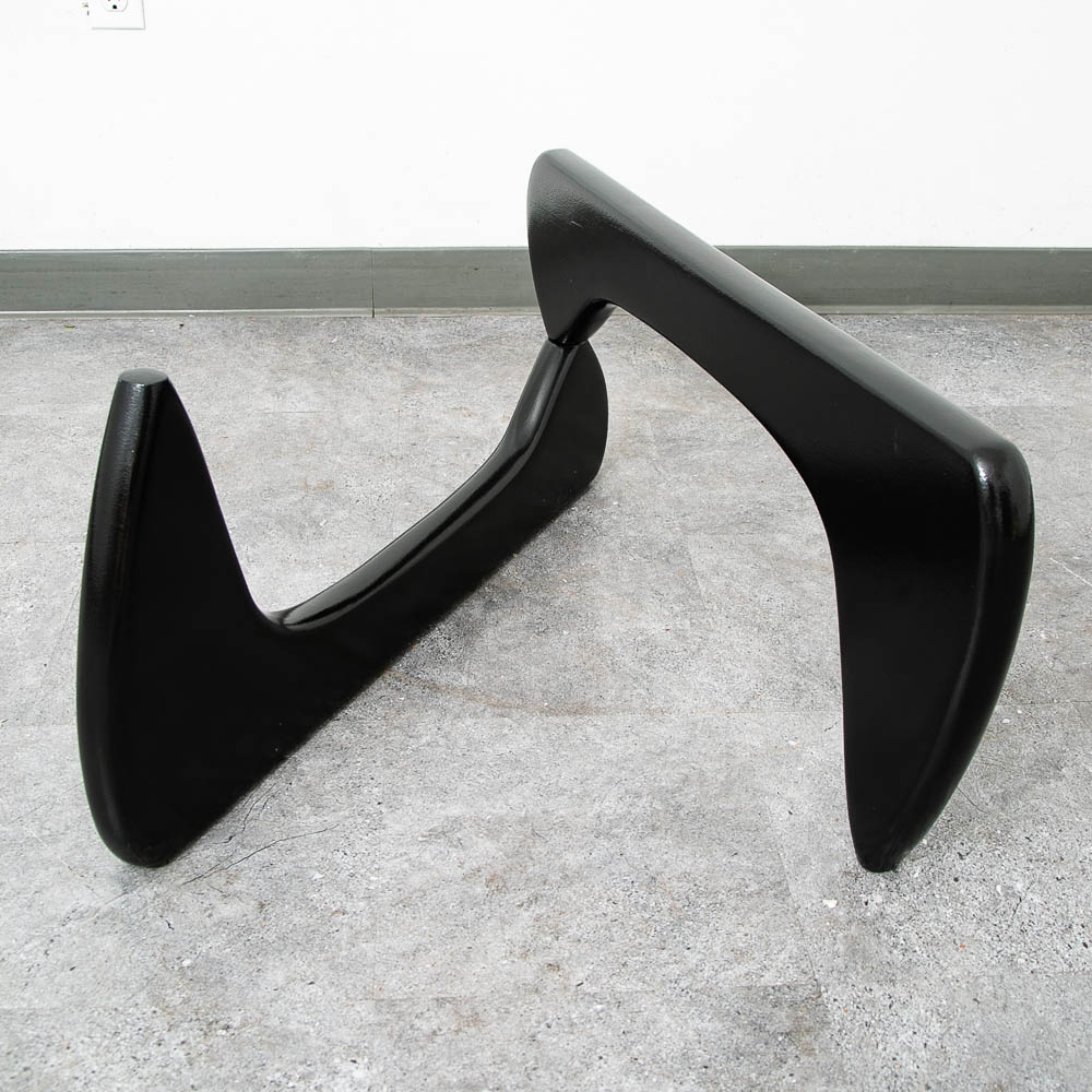 Mid Century Modern Coffee Table Isamu Noguchi Herman Miller Black 50 Inch MCM - Image 10