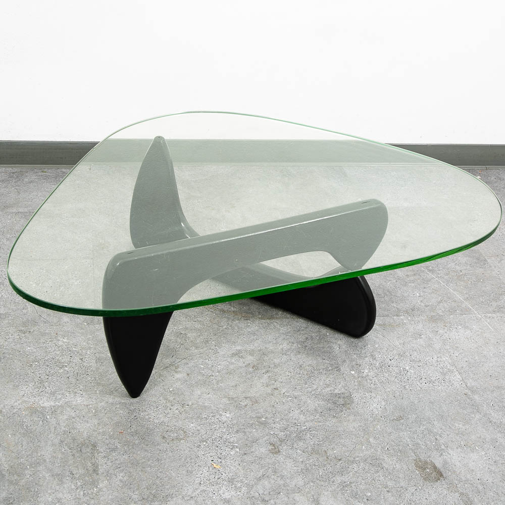 Mid Century Modern Coffee Table Isamu Noguchi Herman Miller Black 50 Inch MCM - Image 6