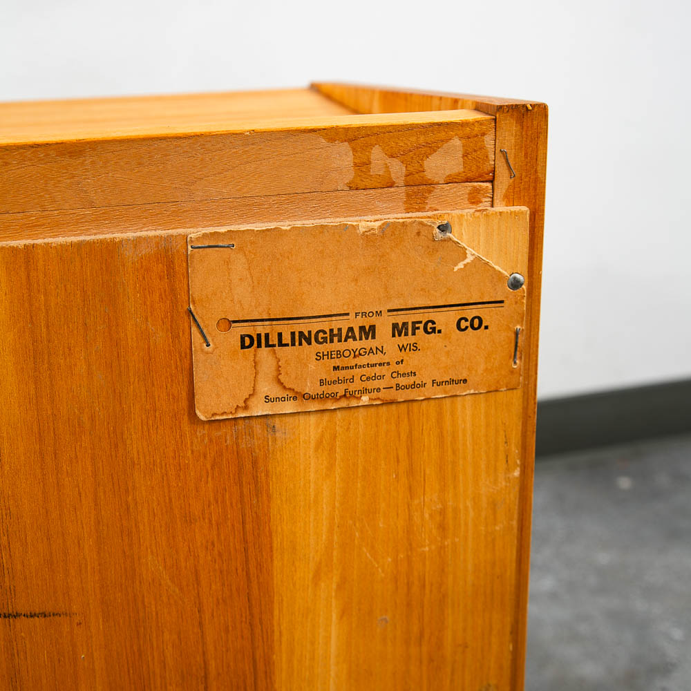 Mid Century Modern Nightstands Solid Oak Dillingham Drawers End Tables MCM - Image 9
