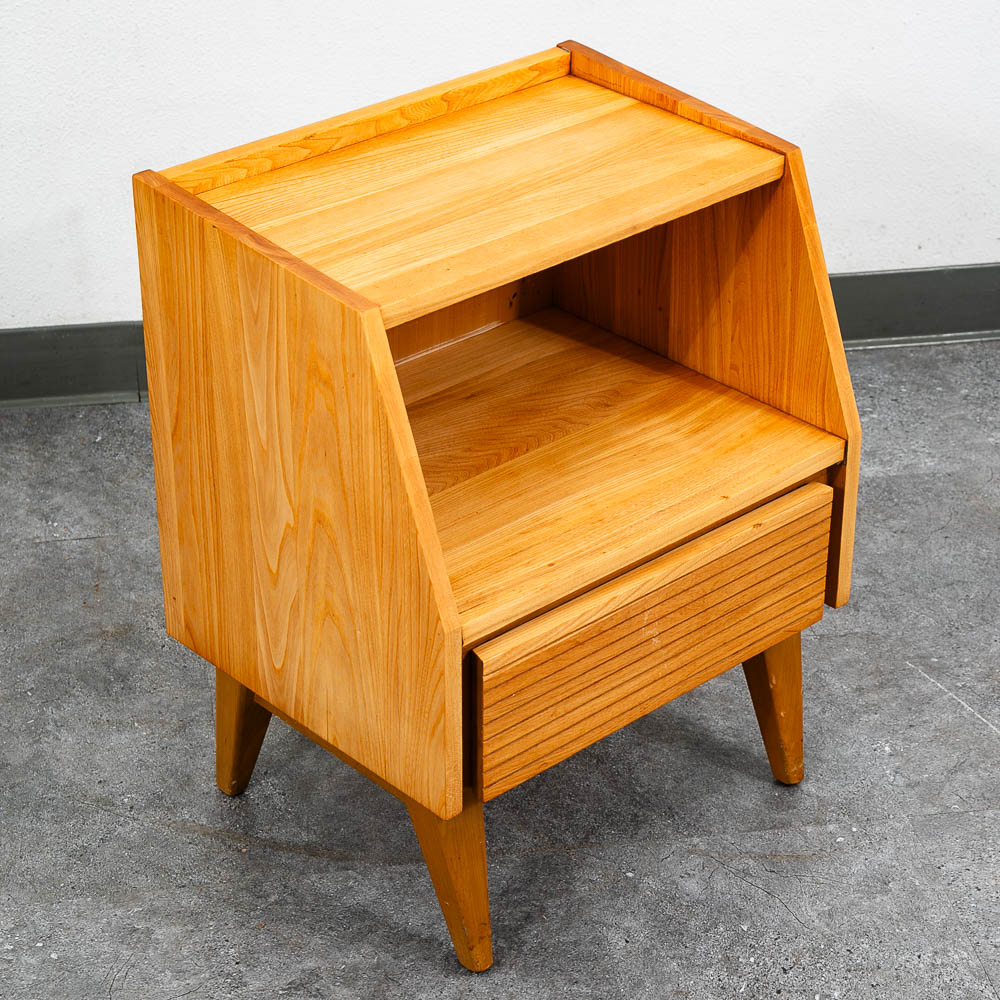 Mid Century Modern Nightstands Solid Oak Dillingham Drawers End Tables MCM - Image 6