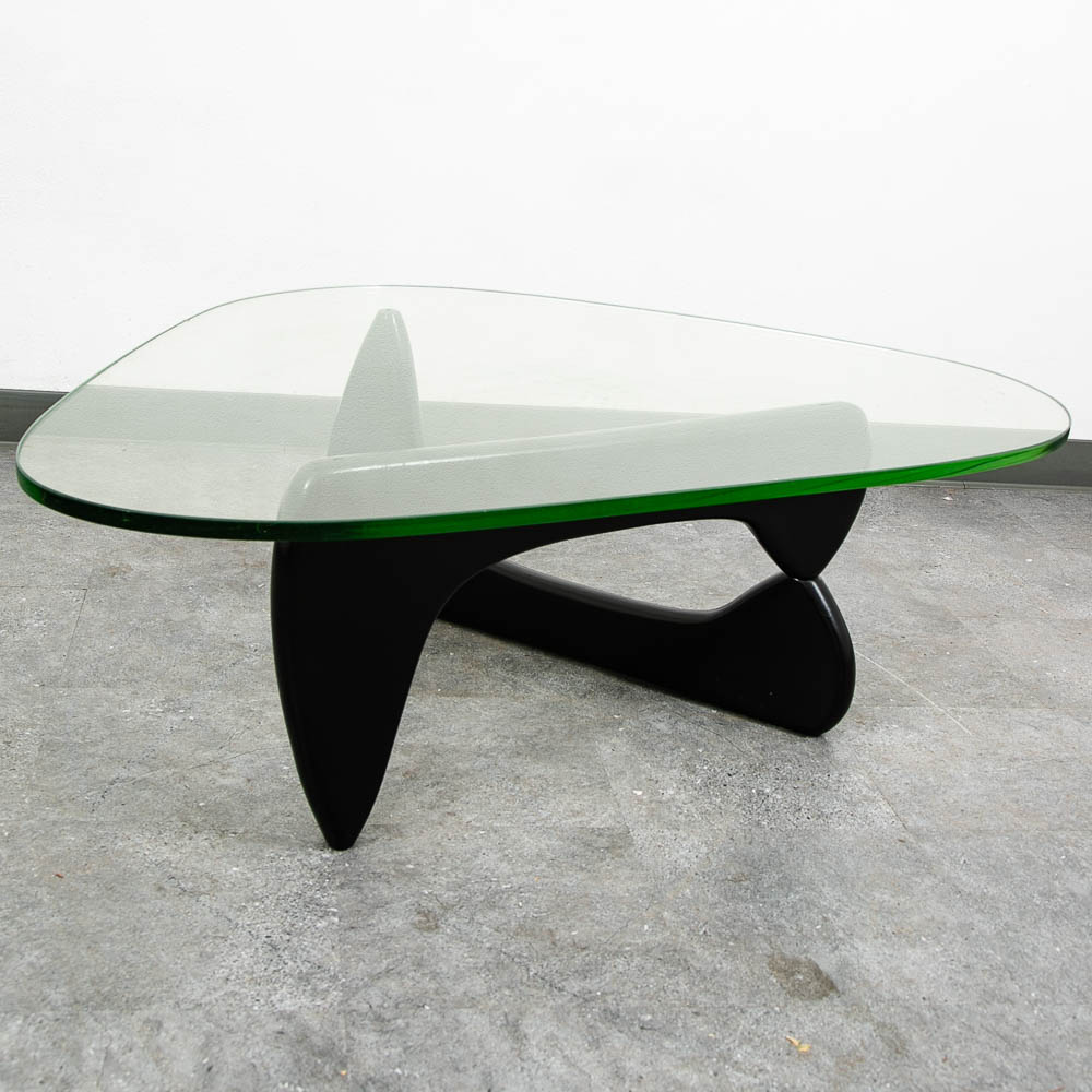 Mid Century Modern Coffee Table Isamu Noguchi Herman Miller Black 50 Inch MCM - Image 7