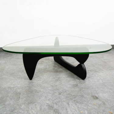 Mid Century Modern Coffee Table Isamu Noguchi Herman Miller Black 50 Inch MCM