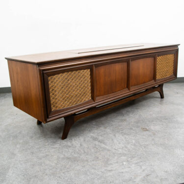 Mid Century Modern Stereo Console Record Player General Electric Radio Audio Mcm