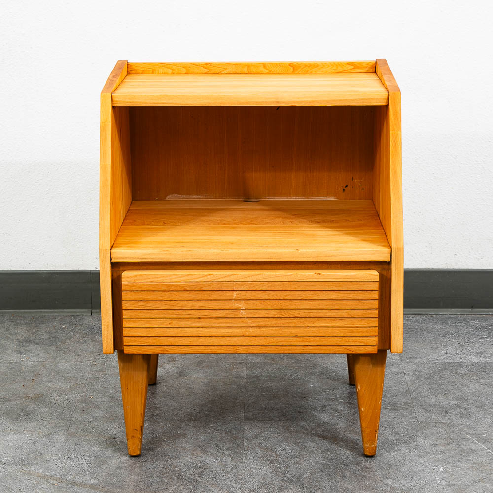 Mid Century Modern Nightstands Solid Oak Dillingham Drawers End Tables MCM - Image 7