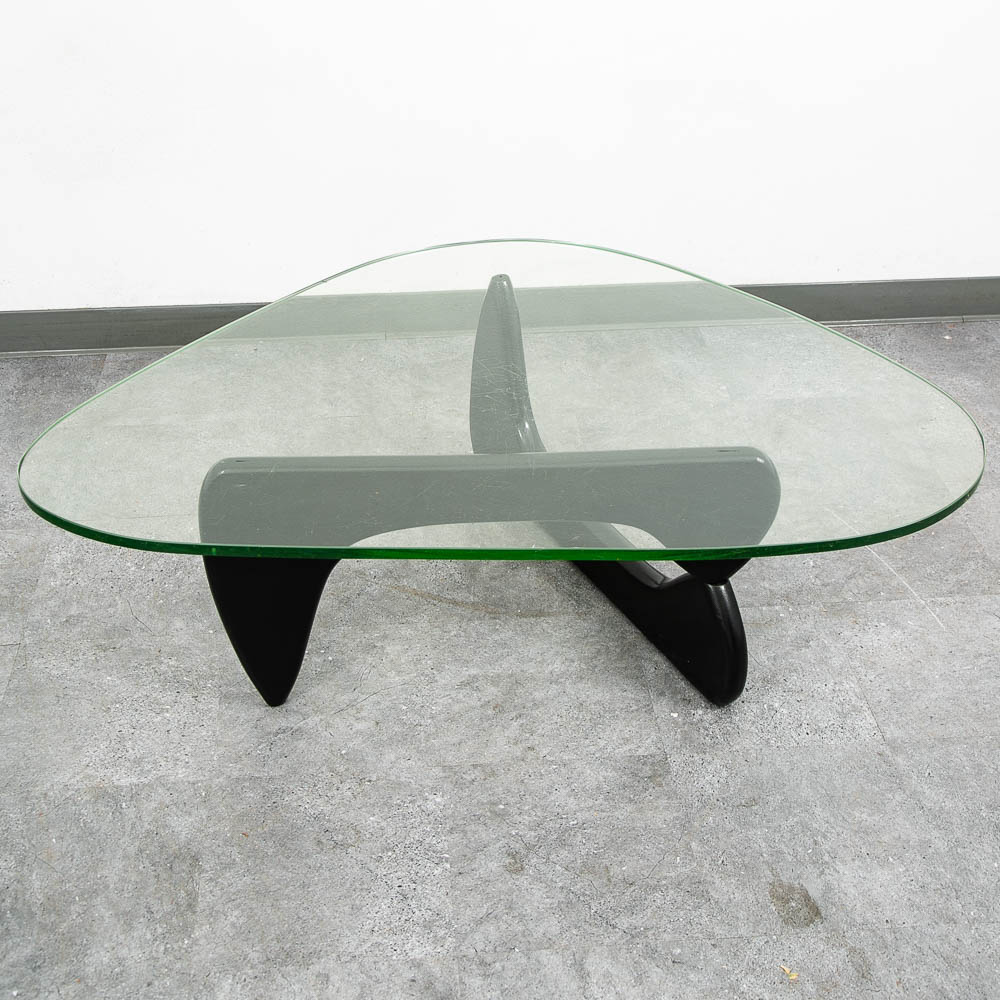 Mid Century Modern Coffee Table Isamu Noguchi Herman Miller Black 50 Inch MCM - Image 5
